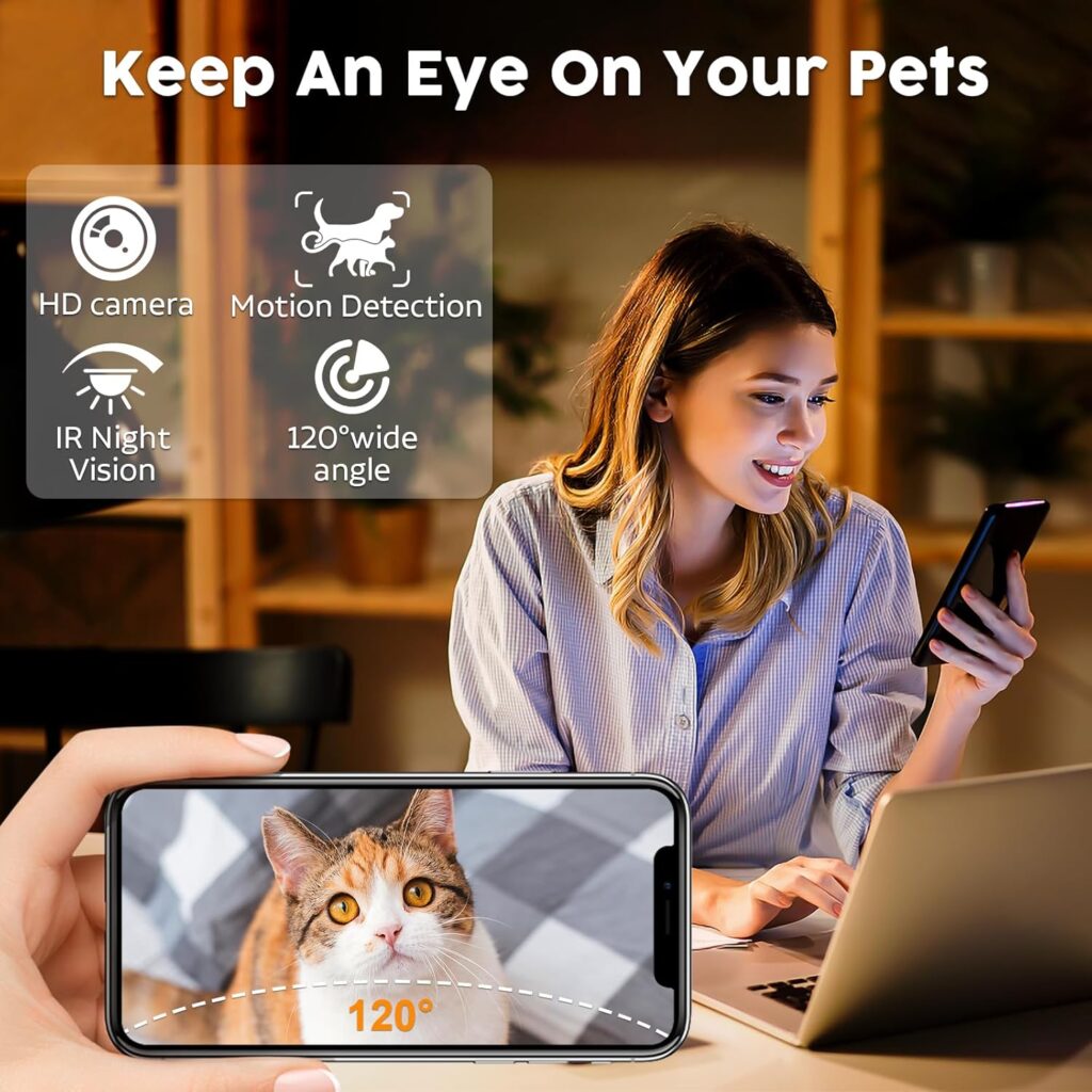 Yakry Automatic Feeder with Camera WiFi checking camara